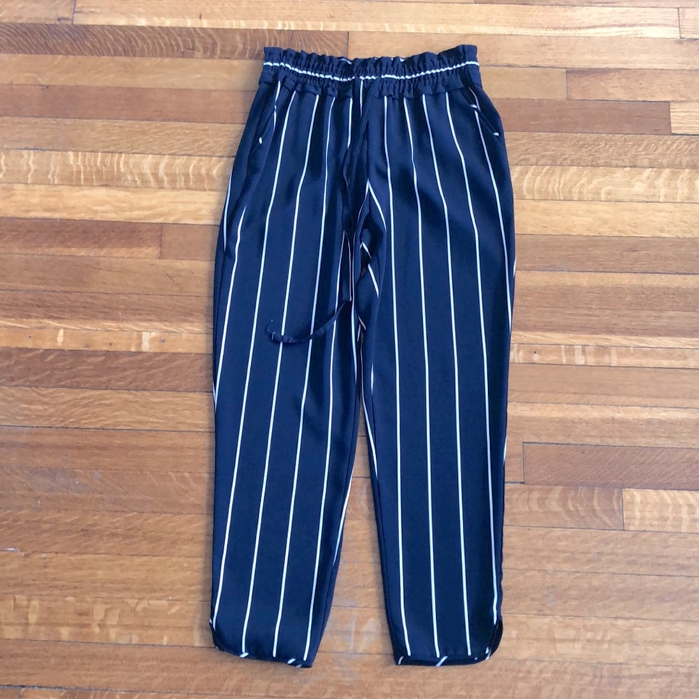 Loose stripped pants